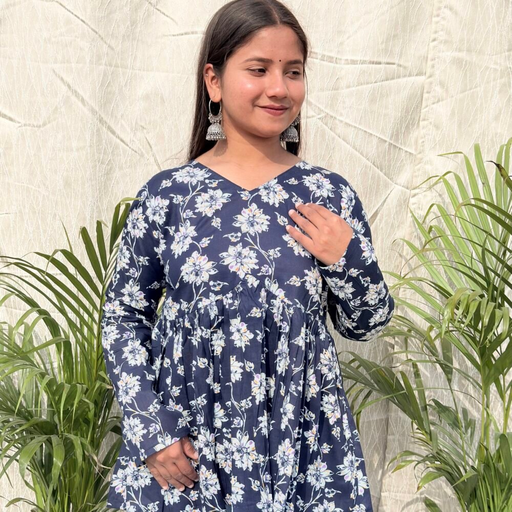 Neelambari – The Floral Peplum Top
